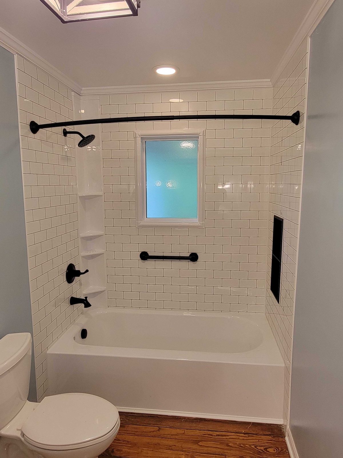 Subway tile bathroom after 2022