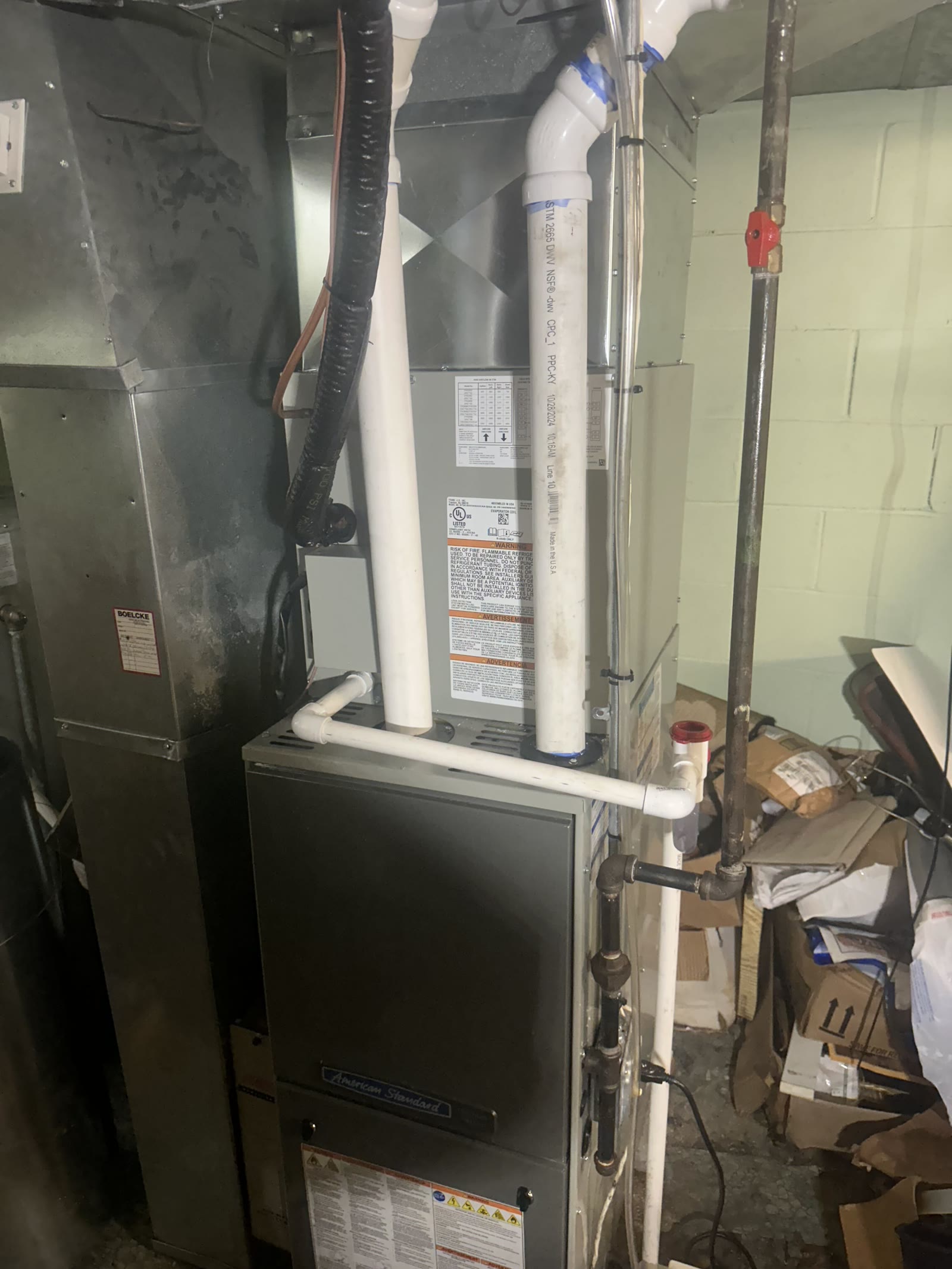 American Standard furnace install — Boss Services Southwest Michigan